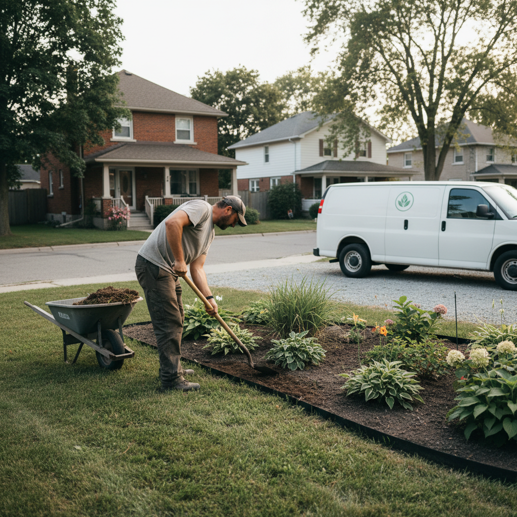 Landscaping work