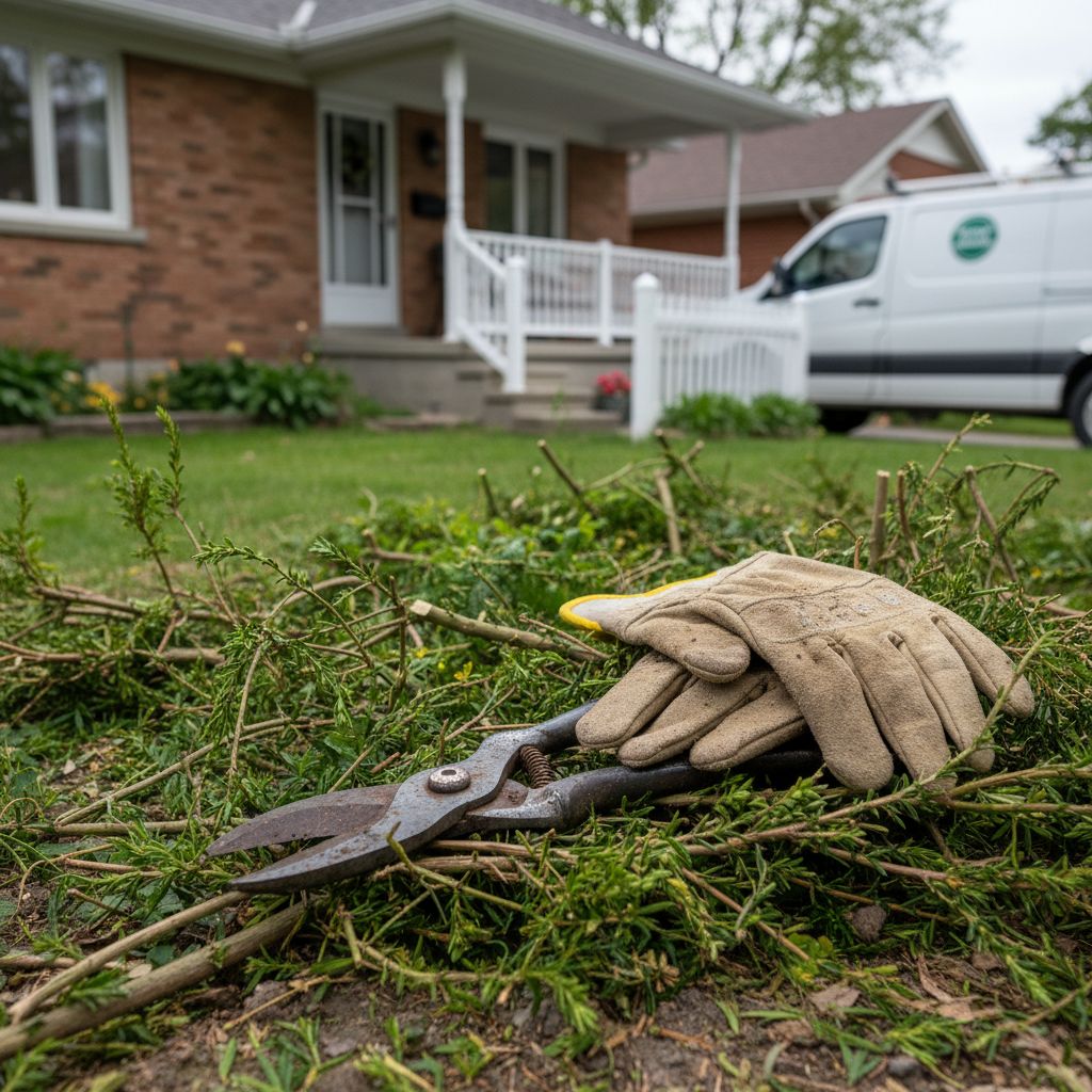 Landscaping work