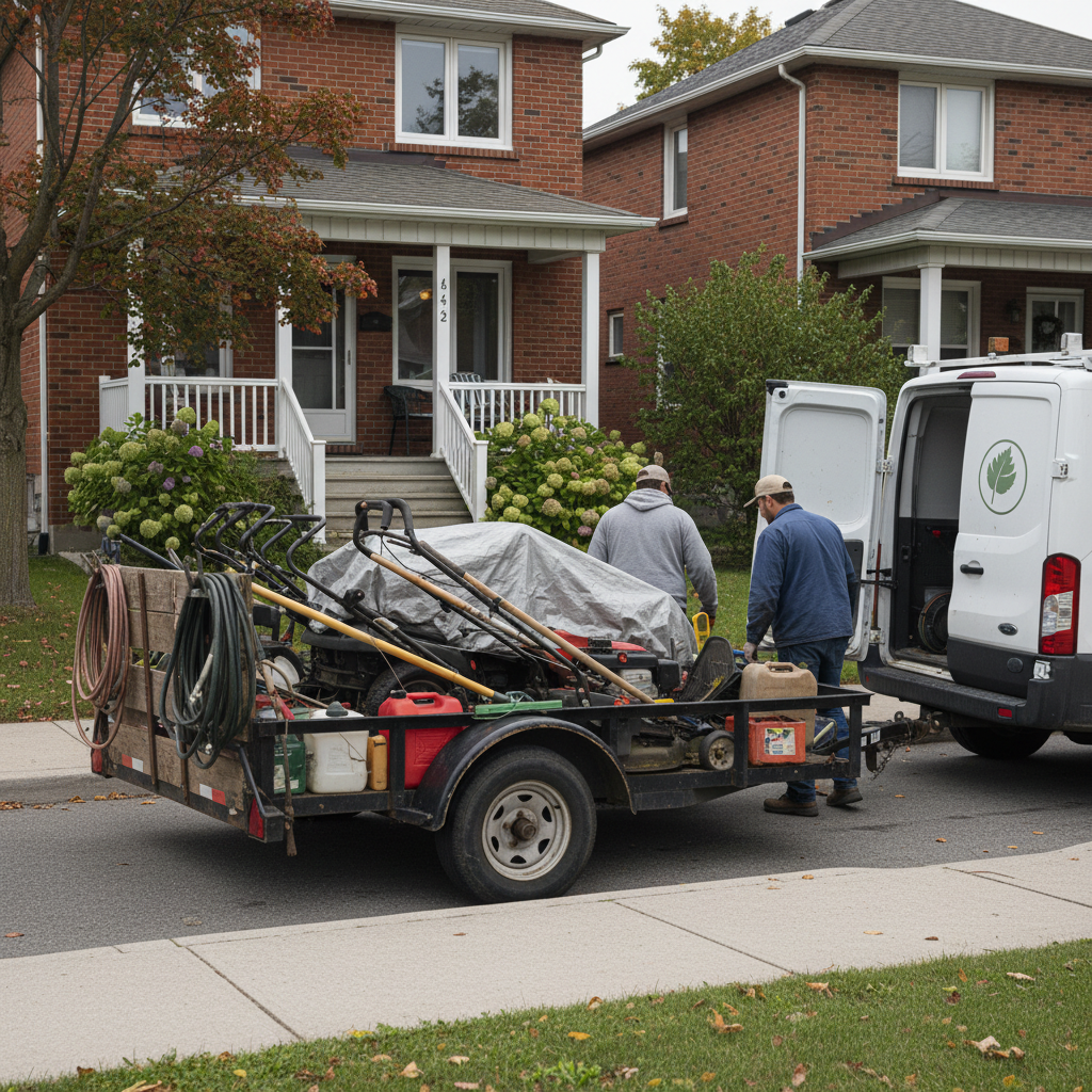 Landscaping work